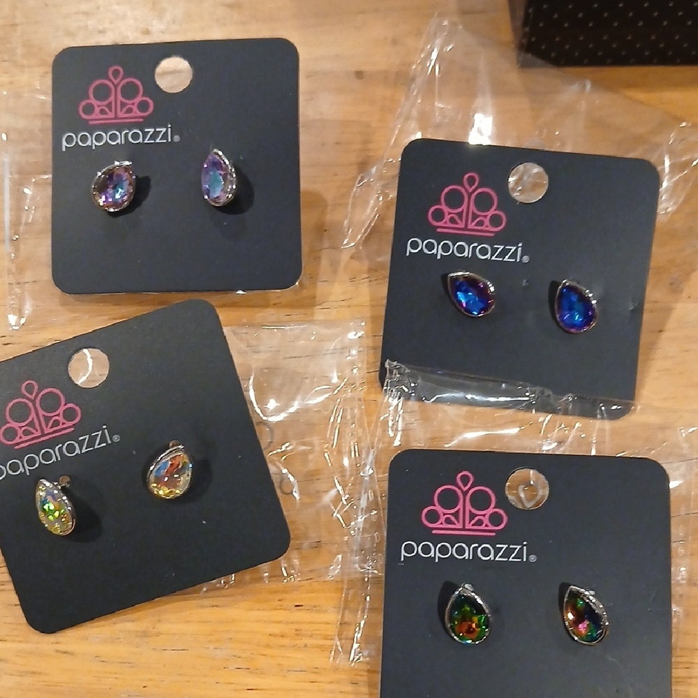 Paparazzi Kids' Iridescent Teardrop Earrings Set